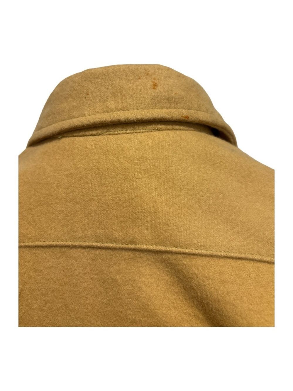 NWOT 80s NORM THOMPSON HEAVY FLANNEL GOLDEN TAN BUTTON DOWN SHIRT GORPCORE SZ M - Picture 6 of 7